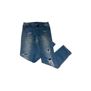 Justice Super Skinny Jeans with Rips (16 1/2)